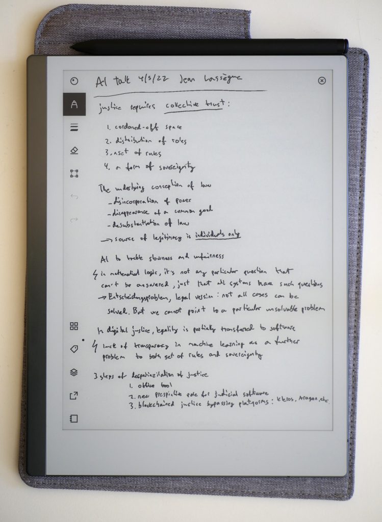 view of a page in Markus Pantsar's digital notebook